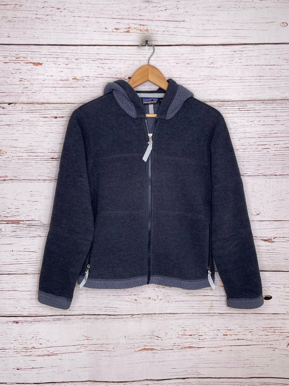Patagonia vintage synchilla hooded fleece jacket